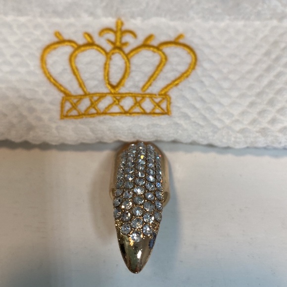 Women Index Finger Exaggerated Long Nails Punk Style Tip Ring 2.0" in W x 2"in L - Picture 13 of 16